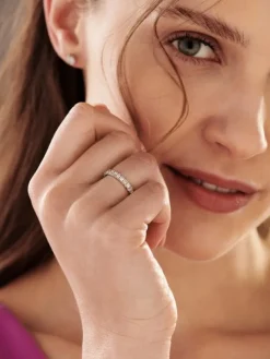 Pierścionek z żółtego złota z brylantami - 0,50 ct - próba 585