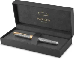 Pióro wieczne Parker Sonnet chiselled silver GT