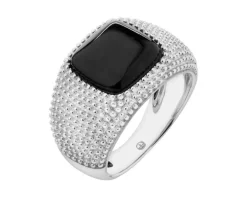 Sygnet srebrny z onyksem