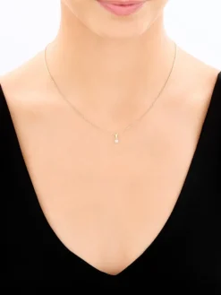 Zawieszka i kolczyki z żółtego i białego złota z diamentami - komplet - 0,01 ct - próba 375