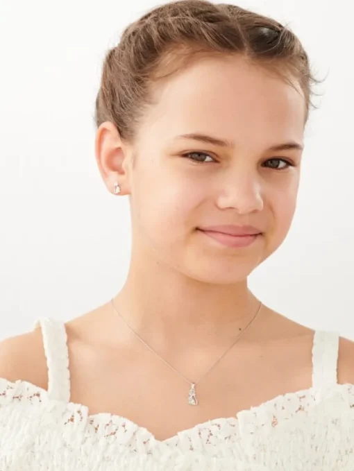 Zawieszka srebrna - koty