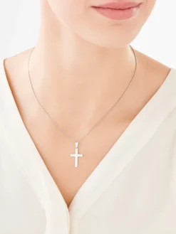 Zawieszka srebrna - krzyż