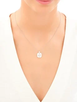 Zawieszka srebrna - medalik Matka Boska Częstochowska