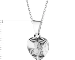 Zawieszka srebrna - medalik Matka Boska Częstochowska