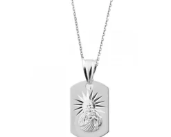 Zawieszka srebrna - medalik szkaplerz