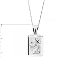 Zawieszka srebrna - medalik szkaplerz