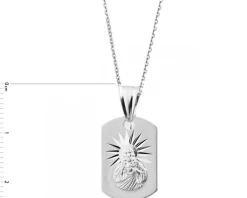 Zawieszka srebrna - medalik szkaplerz