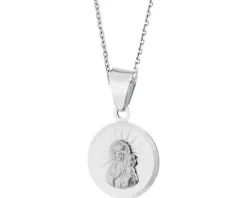 Zawieszka srebrna - medalik Matka Boska Częstochowska