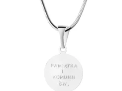 Zawieszka srebrna - medalik I Komunia Święta