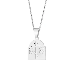 Zawieszka srebrna - medalik prawosławny