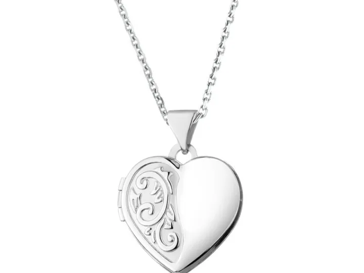 Zawieszka srebrna - puzderko - serce