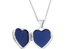 Zawieszka srebrna - puzderko - serce