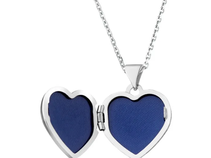 Zawieszka srebrna - puzderko - serce