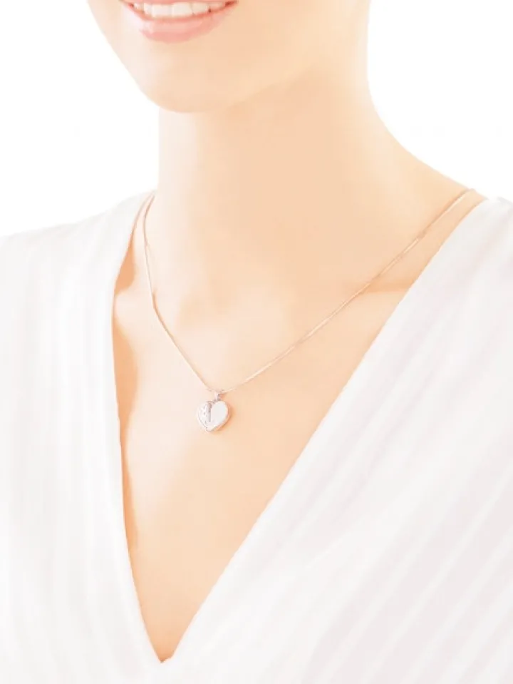 Zawieszka srebrna - puzderko - serce