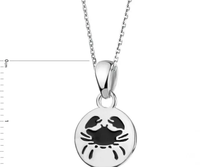 Zawieszka srebrna - Rak