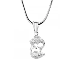 Zawieszka srebrna - Ryby