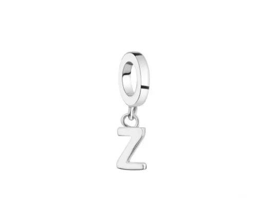 Zawieszka srebrna beads - litera Z