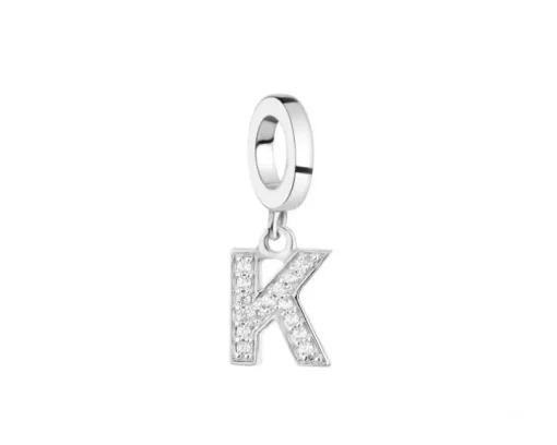 Zawieszka srebrna beads - litera T