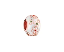 Zawieszka srebrna beads ze szkłem murano