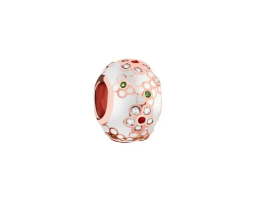 Zawieszka srebrna beads ze szkłem murano