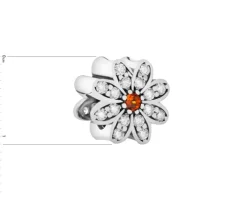 Zawieszka srebrna beads z cyrkoniami - gwiazda