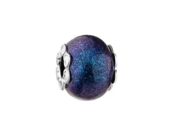 Zawieszka srebrna beads ze szkłem murano
