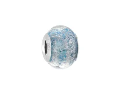Zawieszka srebrna beads ze szkłem murano