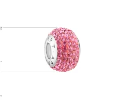 Zawieszka srebrna beads z cyrkoniami - podkowa, koniczyna