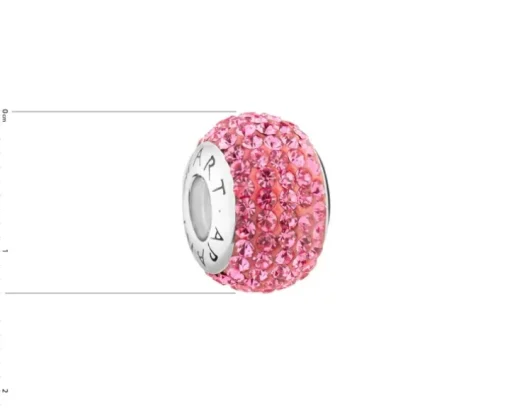 Zawieszka srebrna beads z cyrkoniami - podkowa, koniczyna