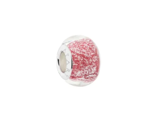 Zawieszka srebrna beads ze szkłem murano