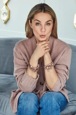 Zawieszka srebrna beads z cyrkoniami - drzewko