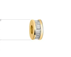 Zawieszka srebrna beads z cyrkoniami