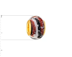 Zawieszka srebrna beads ze szkłem murano