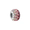Zawieszka srebrna beads z kryształami