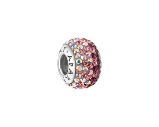 Zawieszka srebrna beads z kryształami