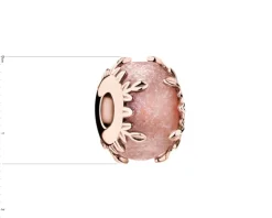 Zawieszka srebrna beads ze szklanym detalem