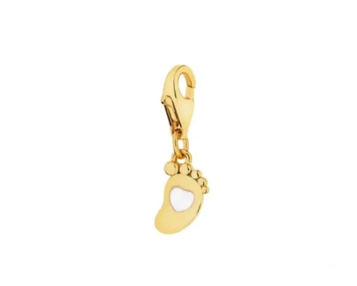 Zawieszka srebrna charms - stópka
