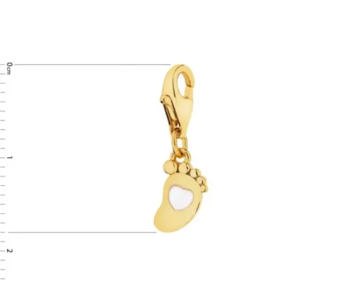 Zawieszka srebrna charms - stópka