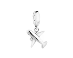 Zawieszka srebrna new charms - samolot