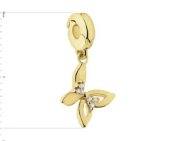 Zawieszka srebrna new charms z cyrkoniami - motyl