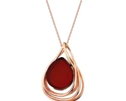 Zawieszka srebrna z bursztynem