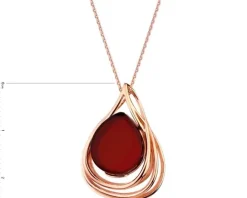 Zawieszka srebrna z bursztynem