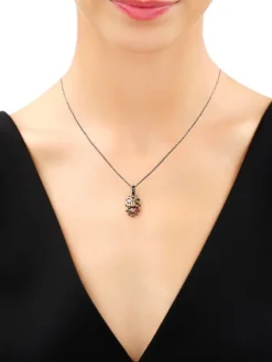 Zawieszka srebrna z cyrkoniami