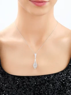 Zawieszka srebrna z cyrkoniami