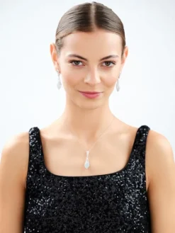 Zawieszka srebrna z cyrkoniami