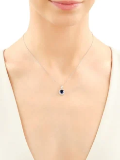 Zawieszka srebrna z cyrkoniami - koło