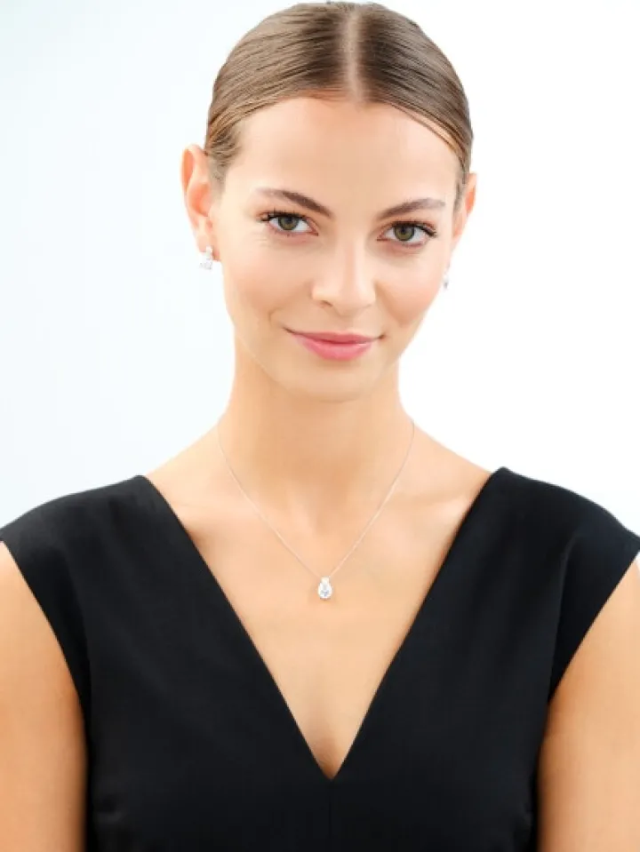 Zawieszka srebrna z cyrkoniami