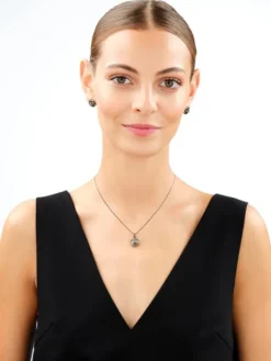 Zawieszka srebrna z cyrkoniami