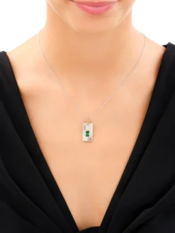 Zawieszka srebrna z cyrkonią