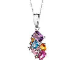 Zawieszka srebrna z cyrkoniami